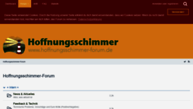What Hoffnungsschimmer-forum.de website looked like in 2021 (3 years ago)