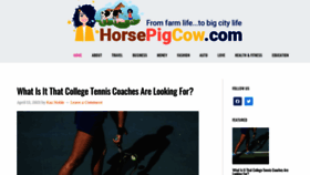 What Horsepigcow.com website looked like in 2021 (3 years ago)