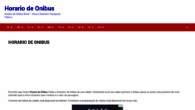 What Horariodeonibus.net website looked like in 2021 (3 years ago)