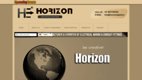 What Horizonexports.in website looked like in 2021 (3 years ago)
