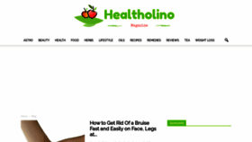 What Healtholino.com website looked like in 2021 (3 years ago)