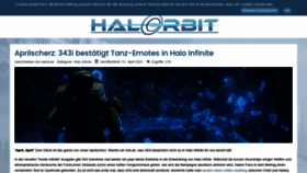 What Haloorbit.de website looked like in 2021 (3 years ago)