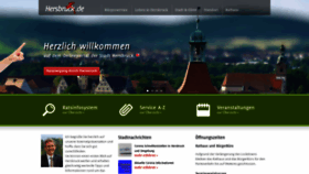 What Hersbruck.de website looked like in 2021 (3 years ago)