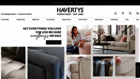 What Havertys.com website looked like in 2021 (3 years ago)