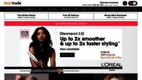What Hairtrade.com website looked like in 2021 (3 years ago)