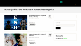 What Hunter-junkies.com website looked like in 2021 (3 years ago)
