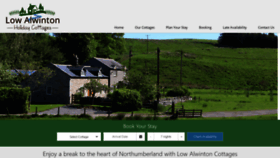 What Holidaycottageinnorthumberland.co.uk website looked like in 2021 (3 years ago)