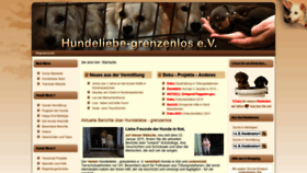 What Hundeliebe-grenzenlos.de website looked like in 2021 (2 years ago)