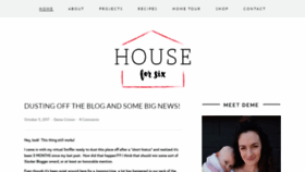 What Houseforsix.com website looked like in 2021 (3 years ago)