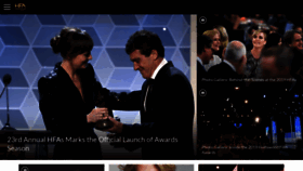 What Hollywoodawards.com website looked like in 2021 (3 years ago)