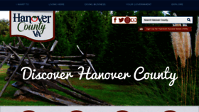 What Hanovercounty.gov website looked like in 2021 (2 years ago)