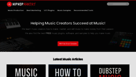 What Hiphopmakers.com website looked like in 2021 (3 years ago)