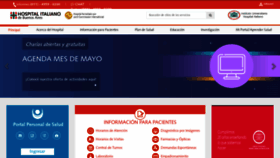 What Hospitalitaliano.org.ar website looked like in 2021 (3 years ago)