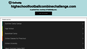 What Hsfootballcombinechallenge.com website looked like in 2021 (3 years ago)