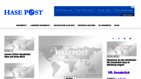 What Hasepost.de website looked like in 2021 (2 years ago)