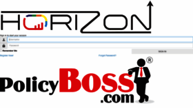 What Horizon.policyboss.com website looked like in 2021 (2 years ago)