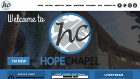 What Hopechapelhb.org website looked like in 2021 (3 years ago)