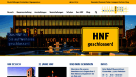 What Hnf.de website looked like in 2021 (2 years ago)