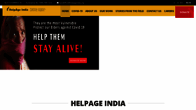 What Helpageindia.org website looked like in 2021 (2 years ago)
