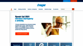What Hager.pl website looked like in 2021 (2 years ago)