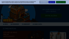 What Habbo.com.br website looked like in 2021 (2 years ago)