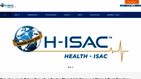 What H-isac.org website looked like in 2021 (2 years ago)