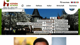 What Hofheim.de website looked like in 2021 (2 years ago)