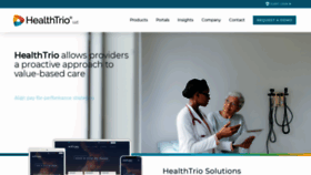 What Healthtrio.com website looked like in 2021 (2 years ago)