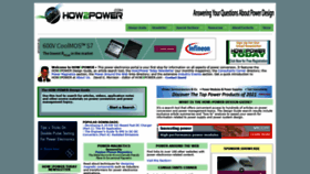 What How2power.com website looked like in 2021 (2 years ago)