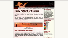 What Harrypotterforseekers.com website looked like in 2021 (2 years ago)