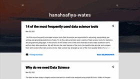 What Hanahsafiya-wates.blogspot.com website looked like in 2021 (2 years ago)