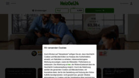 What Heizoel24.de website looked like in 2021 (2 years ago)