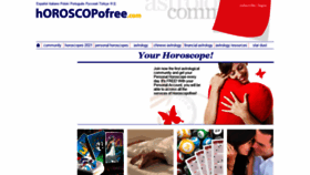 What Horoscopofree.com website looked like in 2021 (2 years ago)