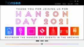 What Hanson.net website looked like in 2021 (2 years ago)