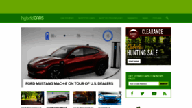 What Hybridcars.com website looked like in 2021 (2 years ago)