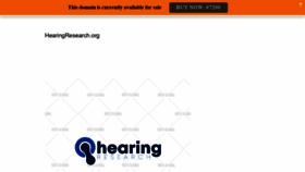What Hearingresearch.org website looked like in 2021 (2 years ago)