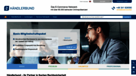 What Haendlerbund.de website looked like in 2021 (2 years ago)