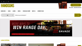What Handgunsmag.com website looked like in 2021 (2 years ago)