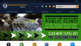 What Hidalgocounty.us website looked like in 2021 (2 years ago)