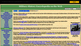 What Historyofwar.org website looked like in 2021 (2 years ago)