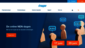 What Hager.nl website looked like in 2021 (2 years ago)