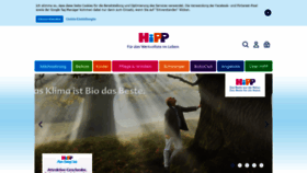 What Hipp.de website looked like in 2021 (2 years ago)