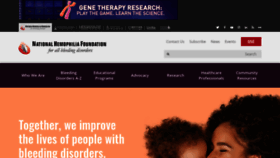 What Hemophilia.org website looked like in 2021 (2 years ago)