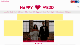 What Happywedd.com website looked like in 2021 (2 years ago)