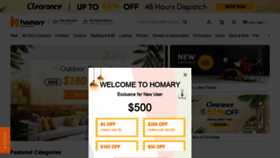 What Homary.com website looked like in 2021 (2 years ago)