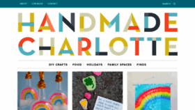 What Handmadecharlotte.com website looked like in 2021 (2 years ago)