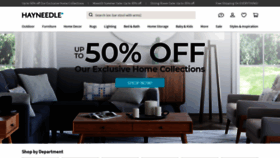 What Hayneedle.com website looked like in 2021 (4 years ago)
