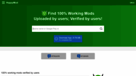 What Happymod.com website looked like in 2021 (2 years ago)