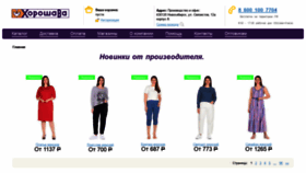 What Horoshava.ru website looked like in 2021 (2 years ago)