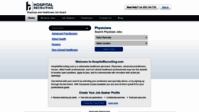 What Hospitalrecruiting.com website looked like in 2021 (2 years ago)
